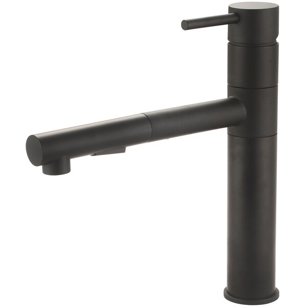 Pioneer Single Handle PullOut Kitchen Faucet in Matte Black 2MT220MB